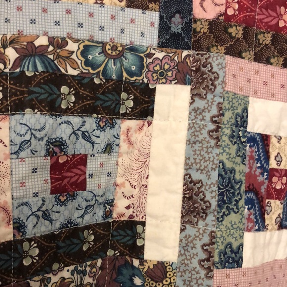 Recycled / upcycled quilt crewneck sweatshirt sweater - medium / large - Picture 5 of 7